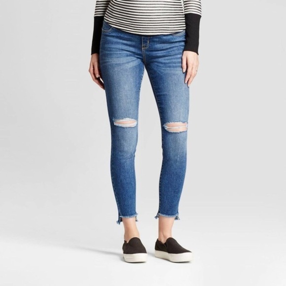 Isabel Maternity Distressed Skinny Jeans Size 2